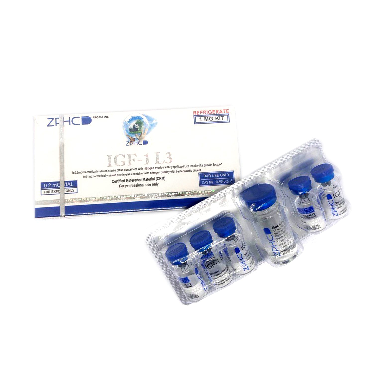 IGF-1 LR3 ZPHC — 1 mg (5 vials × 0.2 mg)