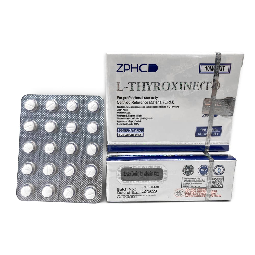 L-Thyroxine (T4) ZPHC — 0.1 mg × 100 tablets
