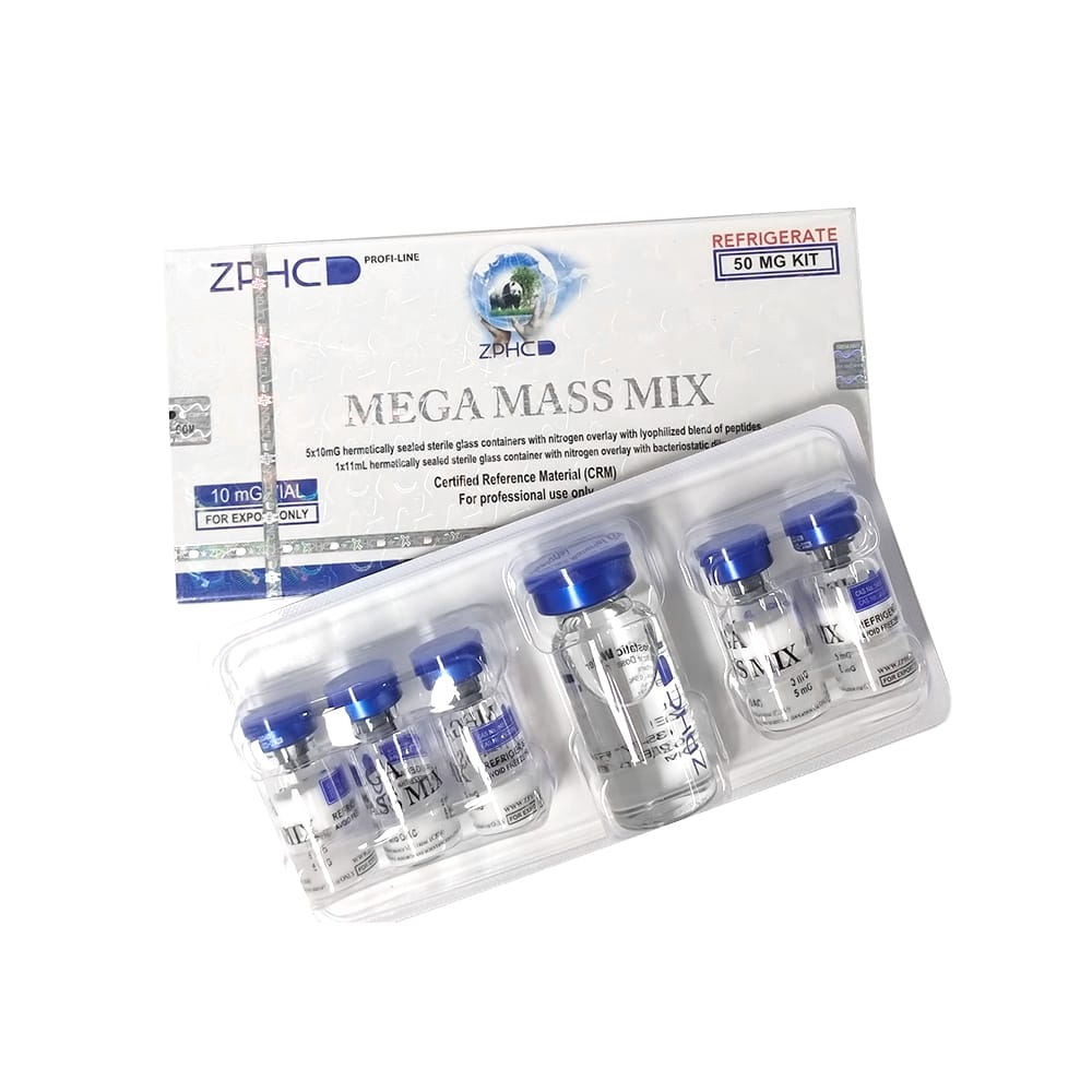 Mega Mass Mix ZPHC — 50 mg (5 vials × 10 mg)