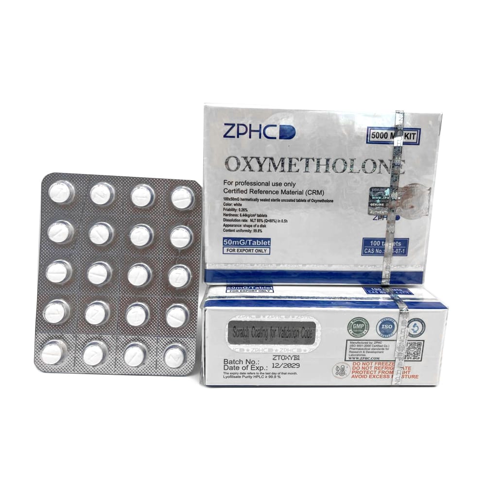 Oxymetholone ZPHC — 50 mg (100 tablets × 50 mg)
