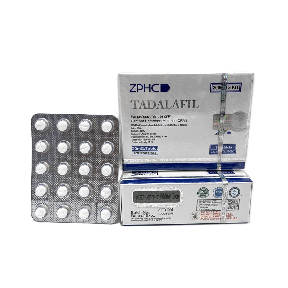 Tadalafil ZPHC — 100 × 20 mg tablets